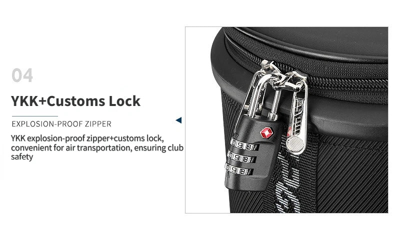 PGM High Capacity Golf Bag Four Wheel Waterproof Microfiber Leather