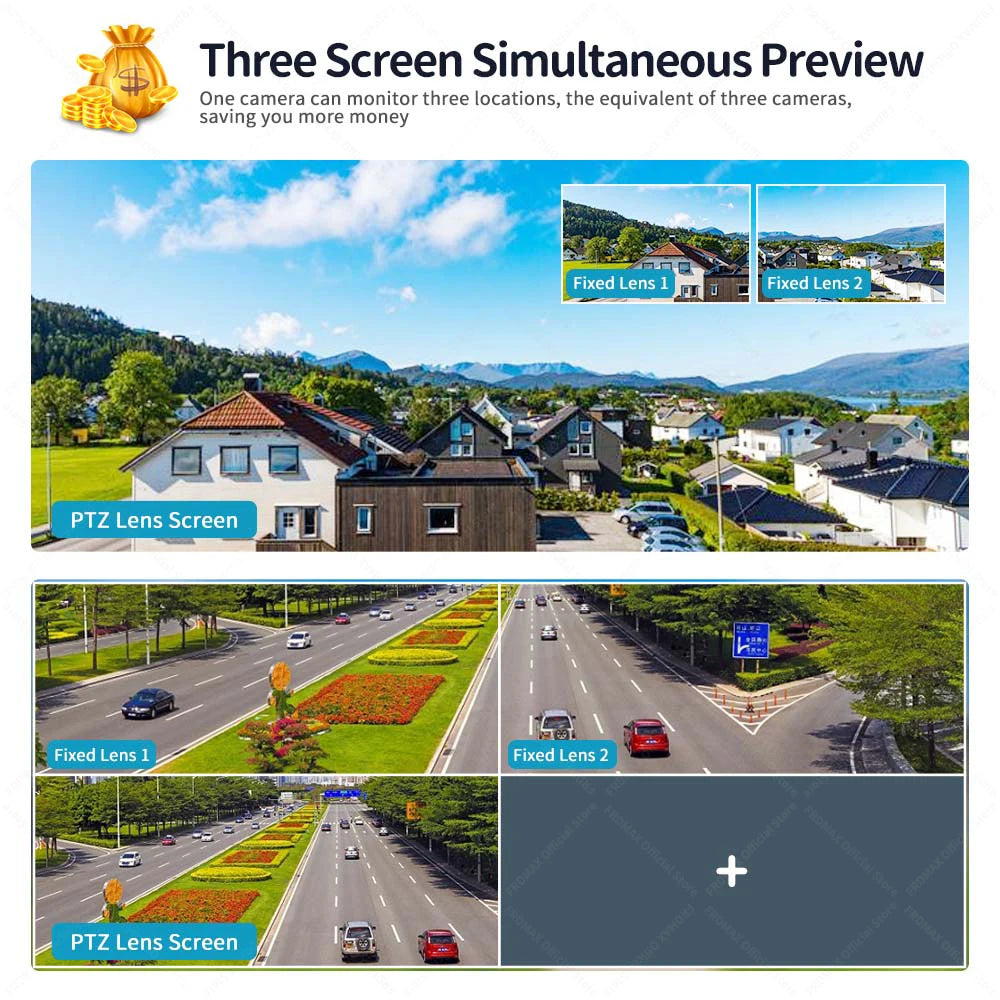 8K 16MP WiFi 10X Zoom  Motion Detection Surveillance Camera