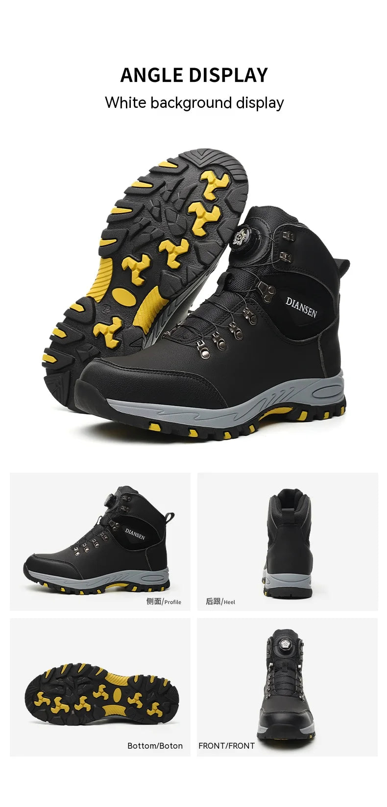 Men's Safety Steel Toe  Work Boots