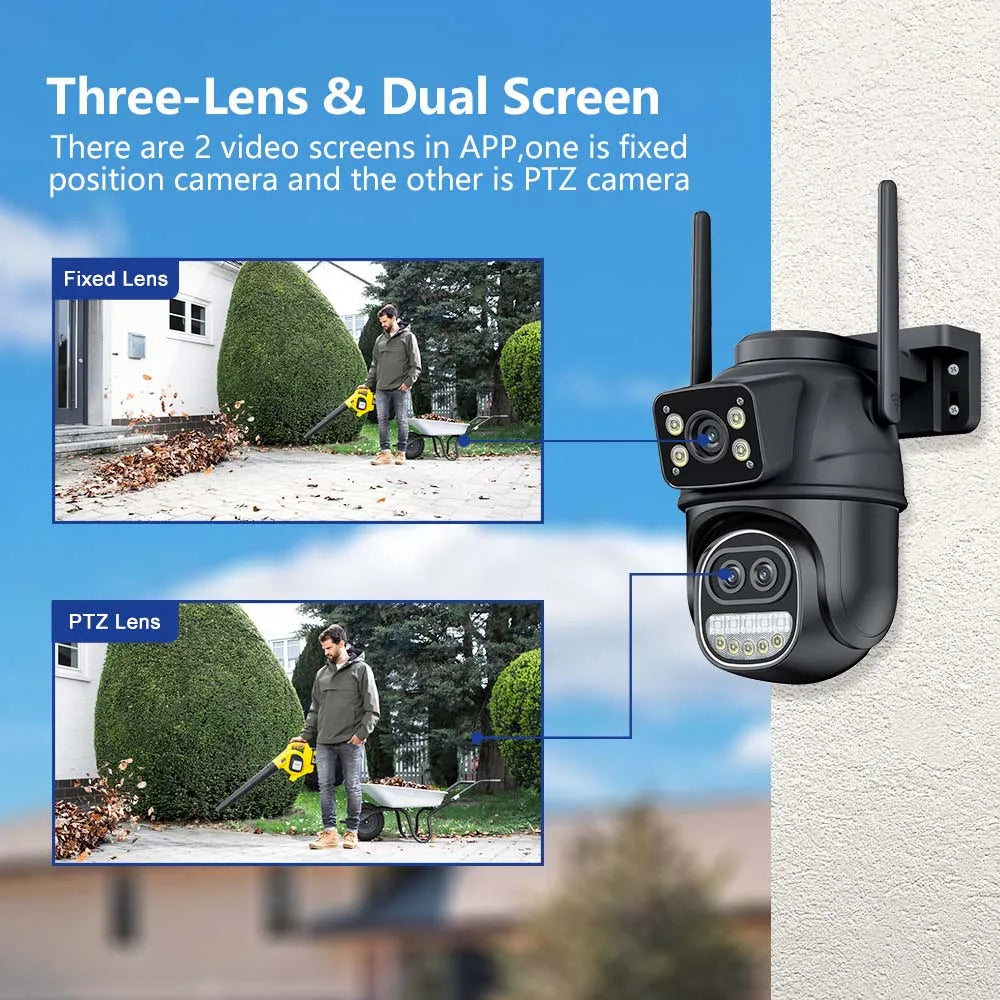 12MP 6K Outdoor WIFI CCTV 8MP Surveillance Cam