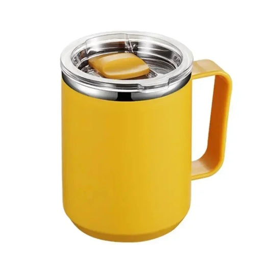 1PC 450ML Coffee Cup with Handle Stainless Steel