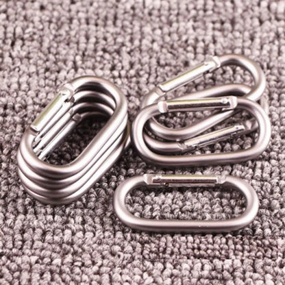 2pcs Alloy Aluminum Survival Gear Mountaineering Carabiner