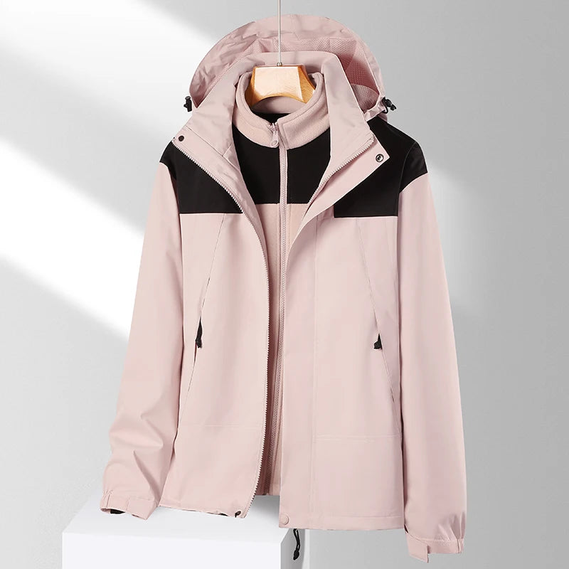 Outdoor Clothing 3 In 1 Men Women  Cold-proof Windbreaker