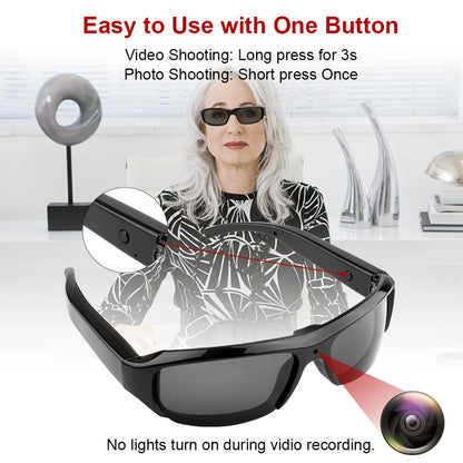 Wearable Portable Mini Glasses  Camcorder For Driving