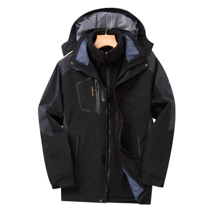 3in1 Men Mountaineering Jacket Windproof Waterproof