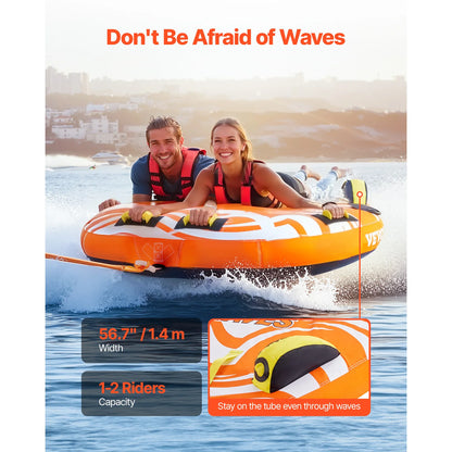 1-2Riders Towable Tube for Boating