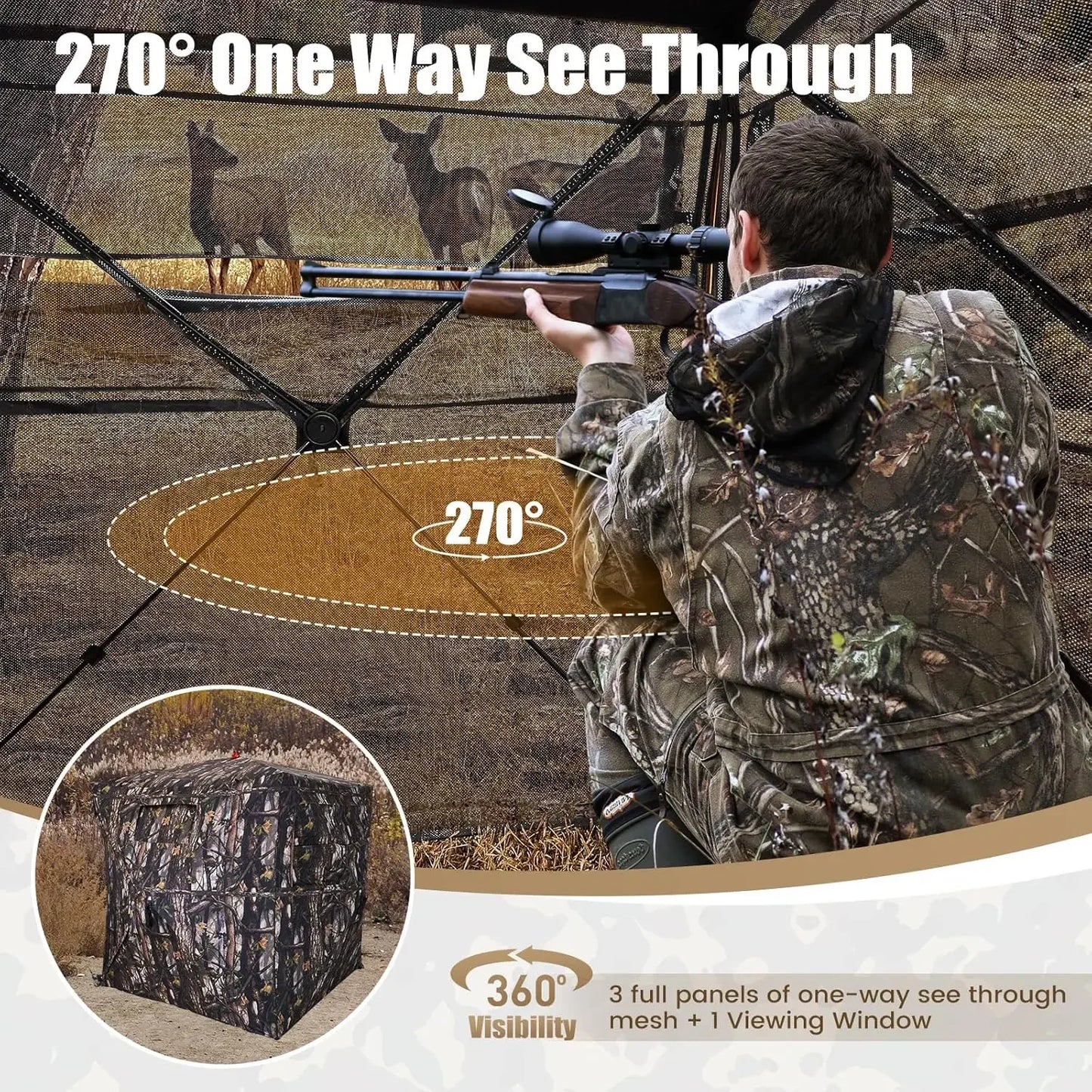 A—Hunting Blind  Ground Blind with Carry Bag