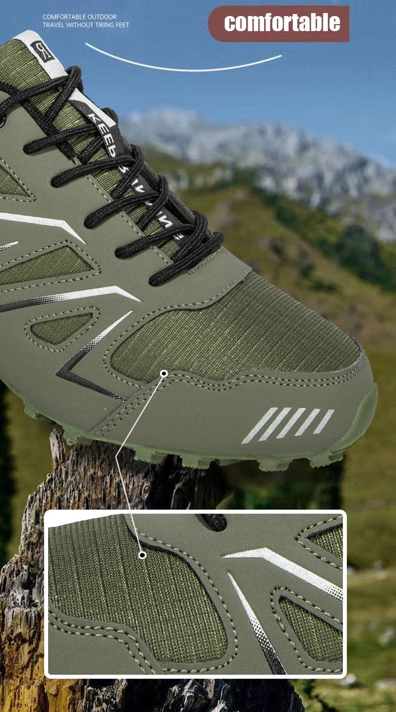 Men's Outdoor Waterproof Leather Hiking Shoes