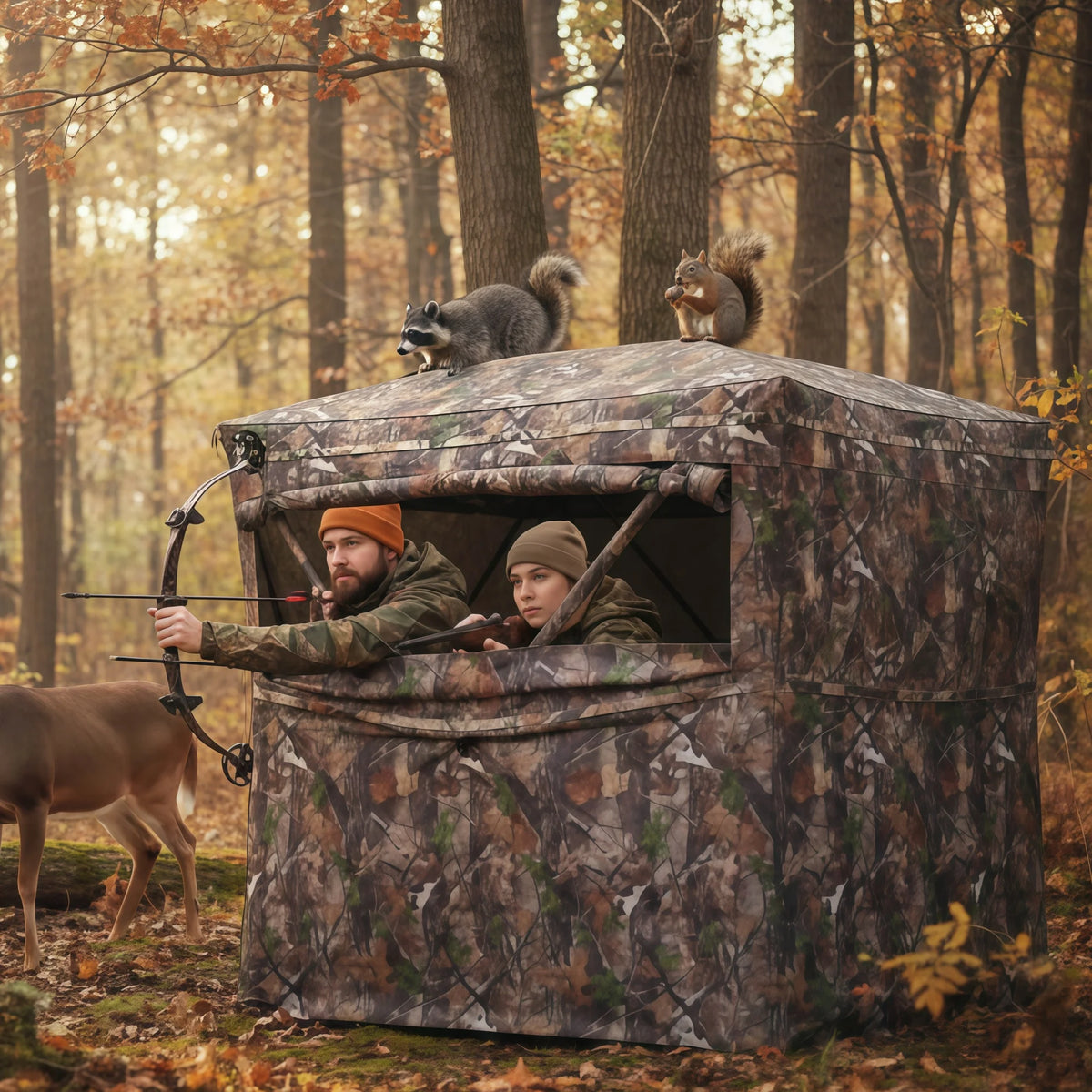 Camouflage Pop-Up Hunting Blind Easy Setup